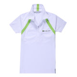 White 100% Polyester Quick Dry Fit Polo/Golf Shirt