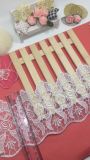 New Design 12cm Width Polyester Embroidery Trimming Net Lace Mesh Lace for Garments & Home Textiles & Curtains