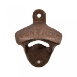 Promotional Cheap Custom Blank Cast Iron Metal Beer Wall Mount Keychain Bottle Opener Parts