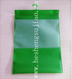 Frosted Friendly EVA Garment Packing Bag with Green Hanger