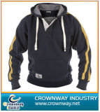 Popular Grey and Yellow Hood Sweatshirt, Made of CVC