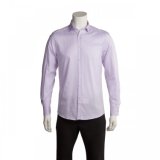 Light Purple Long Sleeve Men Shirt
