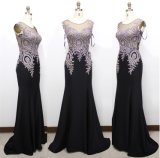 D1182 Embroidery Rhinestone Sexy Evening Dresses Mermaid Bridesmaid Dress Formal Party Gowns
