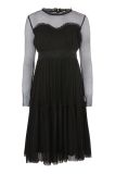 2018 Sexy Black Transparent Mesh Dresses Wholesale