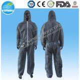 Microporous PE Film Coverall, Disposable Coverall with Hood