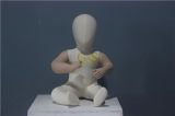 Linen Fabric Coated Babies Mannequins for Children's Store (GS-KM-001)