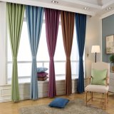Heat-Insulating Polyester Solid Blackout Window Curtain (21W0017)