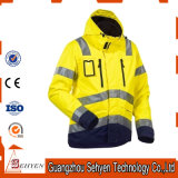 waterproof Yellow Winter High Visibility Reflective Safety Jacket