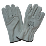 Cowhide Split Leather Hand Protective Safety Drivers Gloves