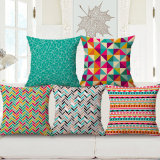 Colorful Geometry Printed Cushion Cover for Home Decoration (35C0289)