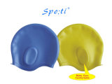 Special Silicone Swim Cap with Ear Guard
