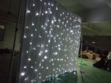 Wedding Decoration White Light and White Cloth LED Star Curtain
