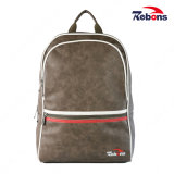 New Designed Men PU Leather Sport Backpack Bag for Travel School