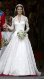 Royal Kate Long Sleeve Appliqued Lace Wedding Dress