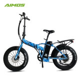 Men Style Folding Ebike Fat Tire Folded Electric Bicycle with Adjustable Handlebar