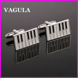 VAGULA Quality Silver Enamel Cuff Links (HL10129)