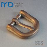 Small D Pin Buckles with Antique Gold Plating Color for Shoes, Belts, and Bags (20mmx20mm)