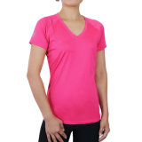 Wholesale Women Quick Dry Sport Wear T-Shirt