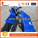 Ddsafety 2017 Blue Cow Split Leather Welding Safety Working Glove Past Ce