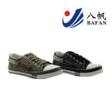 Washed Demin Upper Canvas Shoes with Zipper Decoration Bf161016