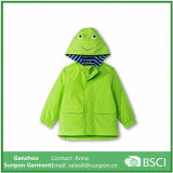 Boy's Frog Pictures Raincoat in Green Color