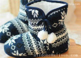 Warm Comfortable Ladies Women's Winter Knitted Indoor Boots Shoes