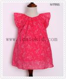 100% Plain Newest Wholesale Baby Girl Cotton Summer Dresses