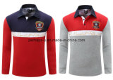 Wholesale High Quality Embroidery Men 's Long Sleeve Polo Shirt