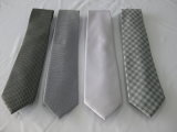 Fashion Check and Dotty Design Men's Jacquard Polyester Neckties