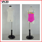 Cute Fabric Covered Child Torso Mannnequin for Swimwear Display