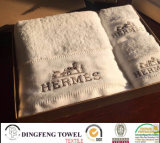 100% Cotton Promotional Towel Set with Logo Embroidery