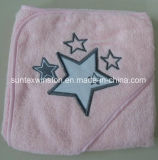 Cotton Baby Hooded Towel with Embroidery