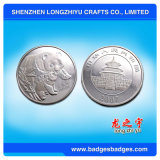 Silver Plated Logo Embossed Metal Coin Form China Supplier