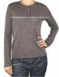 Women Knitted Round Neck Long Sleeve Pullover Sweatshirts (12AW-165)