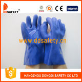 Blue PVC Glove Chemical Resistant Safety Working Gloves Dpv116