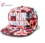 Custom Sublimation Printing Snapback Cap with 3D Embroidery