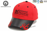 Embroidered Fashion Baseball Cap with Leather Visor