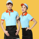Fast Food Restaurant Waiter Uniform, Waitress Uniform Polo Shirt