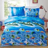 Cheap Printed Cotton Bedding Set Various Designs (Fish, Dolphin)