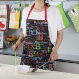 Cotton Canvas Material Women Bib Cotton Kitchen Apron with Adjustable Neckline
