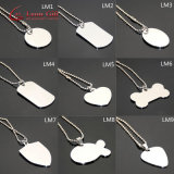 Wholesale Stainless Steel High Quality Polished Blank Necklace Dog Tag
