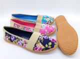 High Quality Injection Women Fabric Shoes Comfort Shoes (FHP7905-6)
