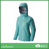 Different Colors Available Hard Shell Jacket for Women with Waterproof Zipper