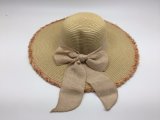 Paper Straw Big Rim Beach Hat with Big Bowknot (CPHC7085X)