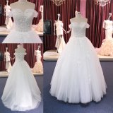 2018 Real off Shoulder Ball Gown Bridal Dress Wedding Gown