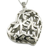 Sweet Heart Hollow Stainless Steel Metal Fashion Garment Accessories