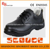 Black Split Leather Safety Shoes Rh108