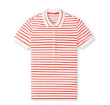 Wholesale Fashion Women Uniform Striped Polo Shirts
