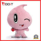 Embroidery Logo Pink Water Drop Doll Stuffed Plush Toy