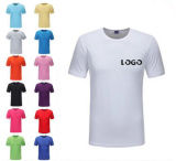 Accepted Customers' Logo Men's Round Neck T-Shirt in Various Colors, Sizes, and Materials